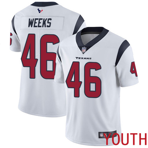 Houston Texans Limited White Youth Jon Weeks Road Jersey NFL Football #46 Vapor Untouchable->houston texans->NFL Jersey